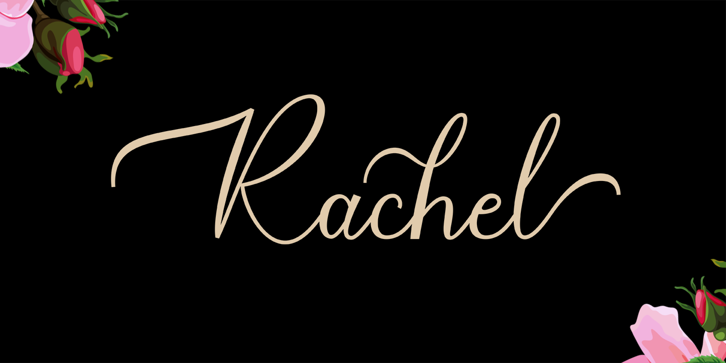 Rachel Regular Font preview